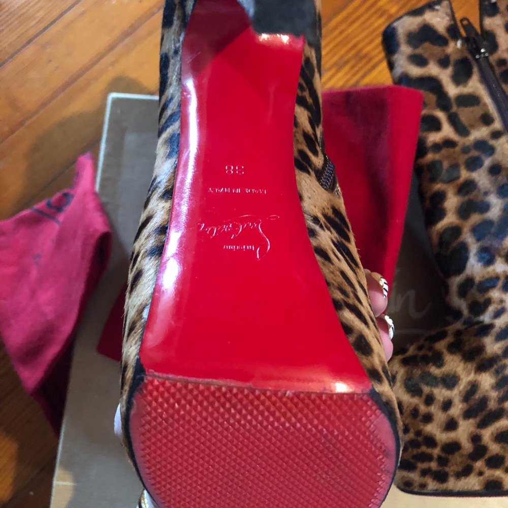 Christian Louboutin Daf Leopard boot calf hair - Picture 3 of 8